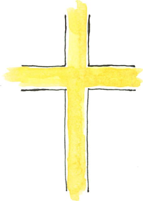 黄色い十字架のイラスト たまものクラブ