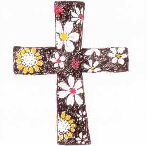 イラスト「花の十字架」