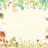 水彩画「リスとオカリナ